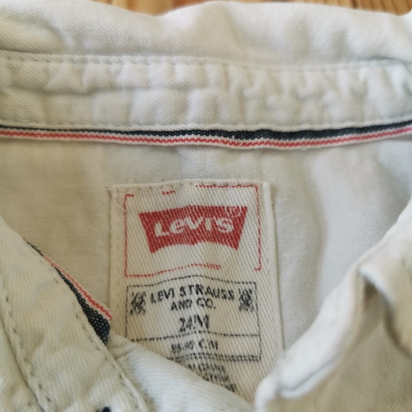 LEVI'S TODDLER White Demin Jacket, Size 24months - Picture 4 of 4